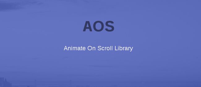 AOS - Animate on scroll librery