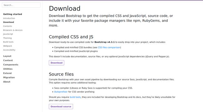 Página oficial de Bootstrap